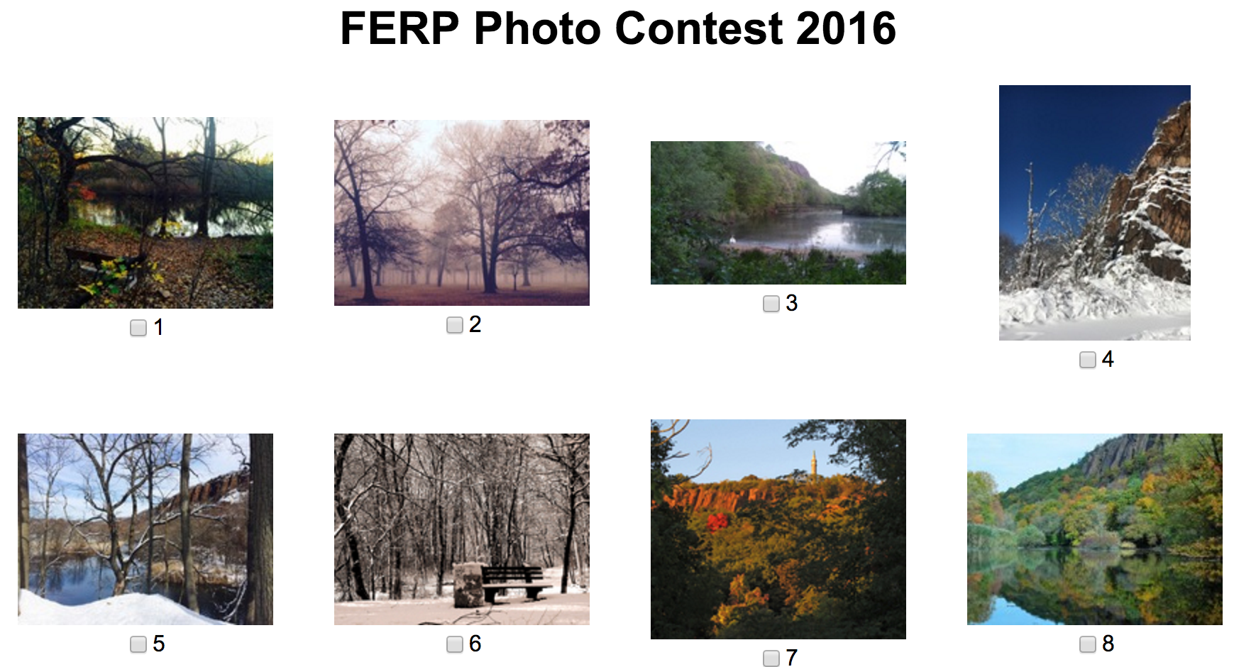 FERP Photo Contest 2016