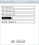 add curve dialog